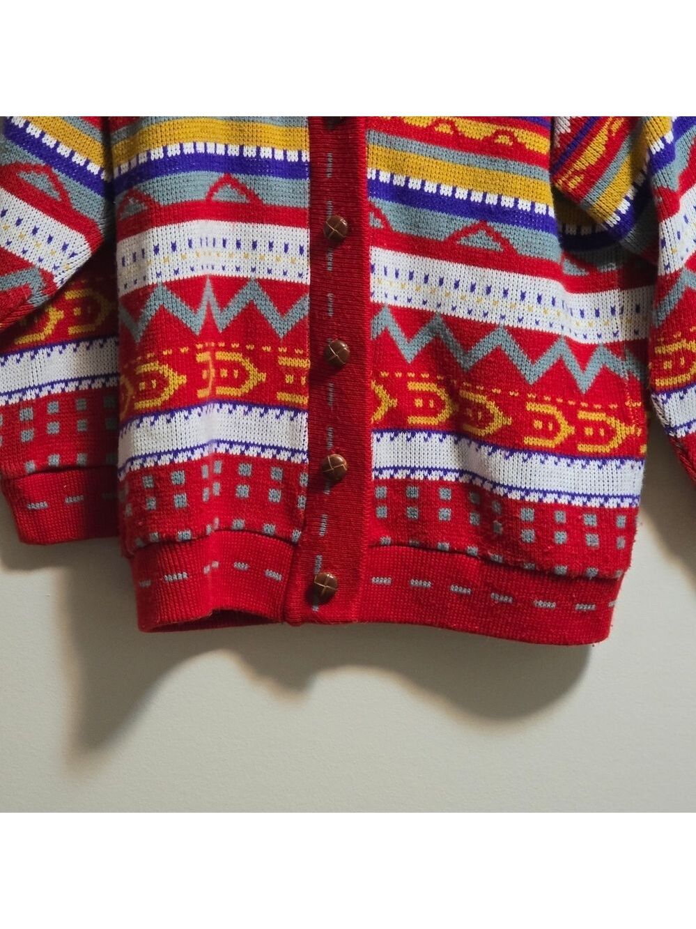 Multicolor Patterned Men's Sweater - Picture 2 of 8